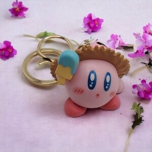 Nintendo Kirby w/ Popsicle Keyring Keychain w/ Bell